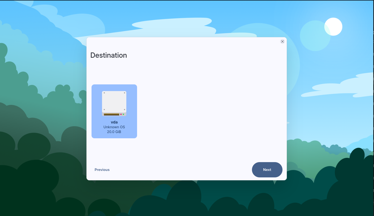 Destination Selection