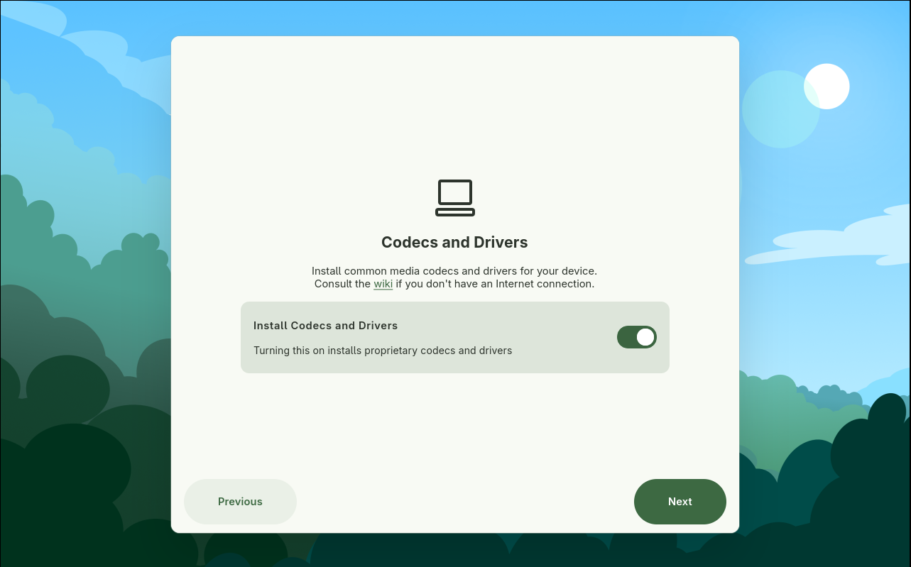 Install Codecs and Drivers