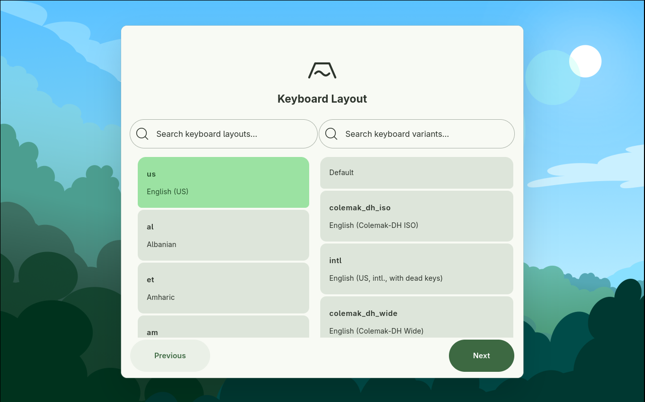 Keyboard Configuration
