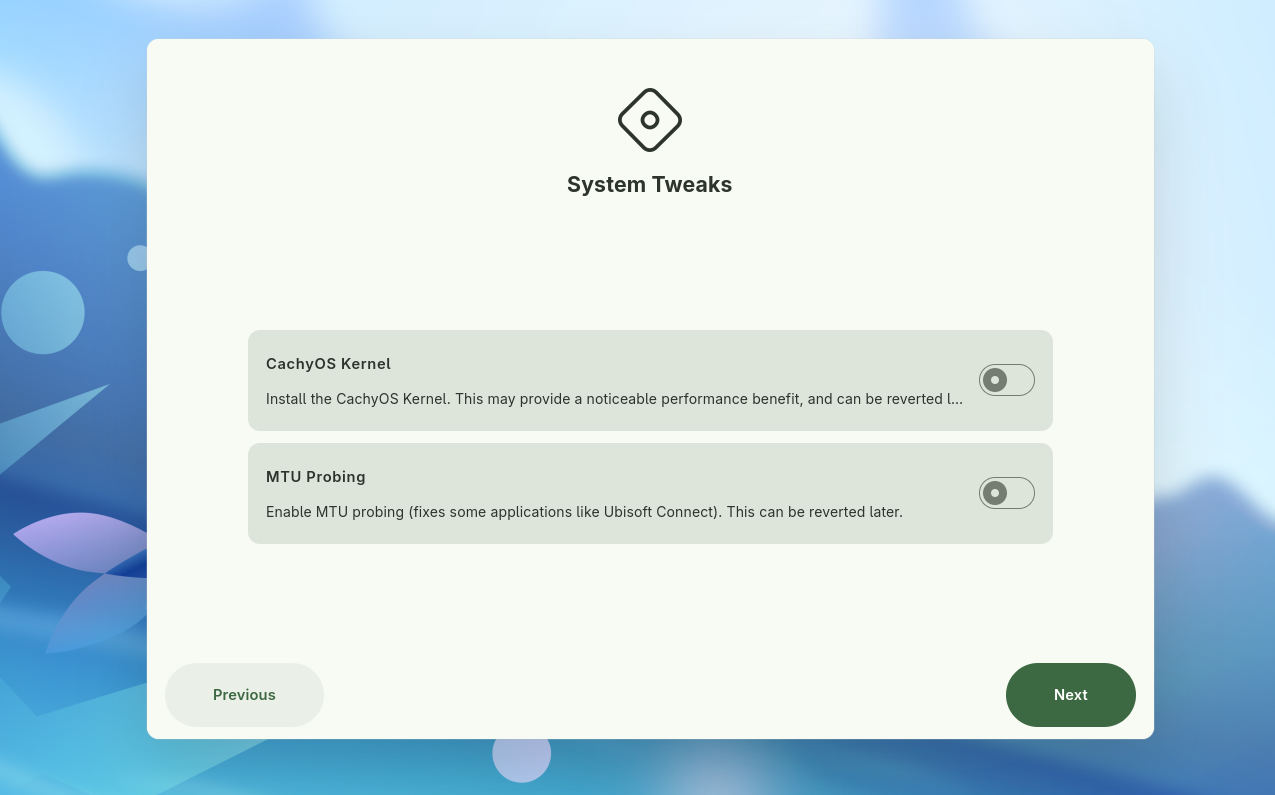 System Tweaks